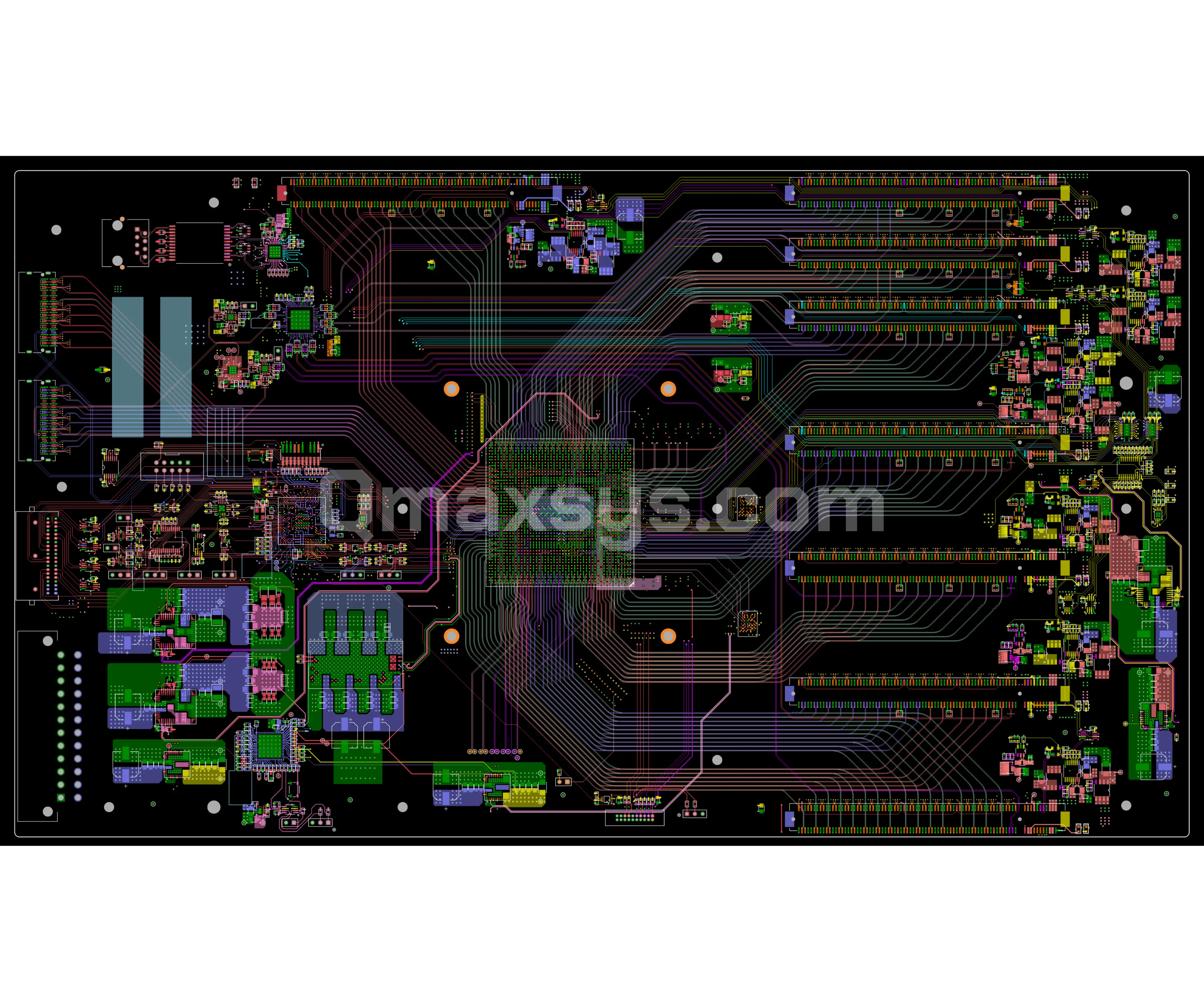 High-Density AI GPU Expansion Chassis Motherboard