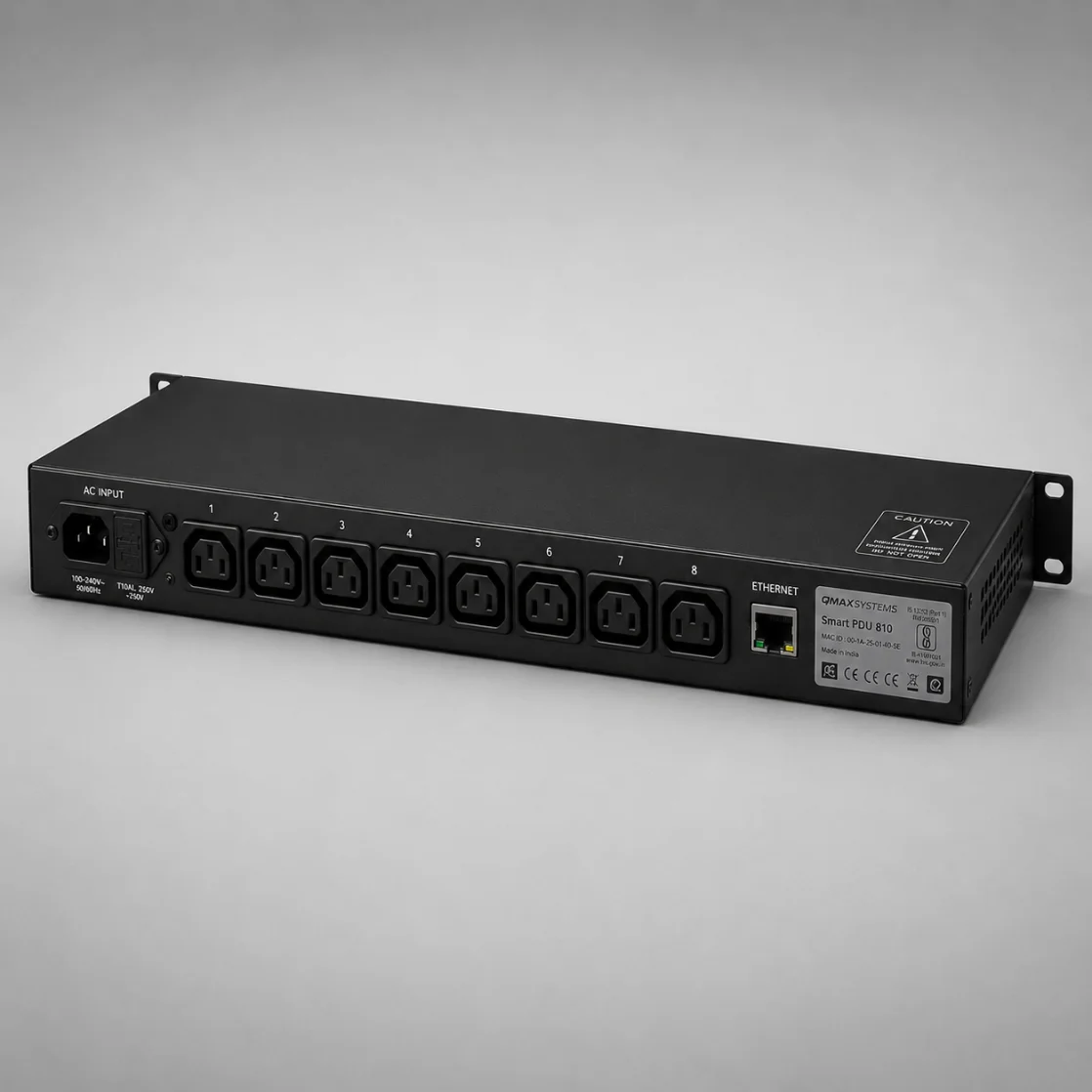 Smart PDU 810 on a rack
